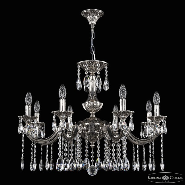 Подвесная люстра Bohemia Ivele Crystal AL7801 никель арт. AL78101/8/250 A NB