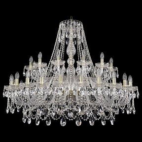 Подвесная люстра Bohemia Ivele Crystal 1411 золото арт. 1411/24+12/460/G