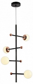 Люстра на штанге Natali Kovaltseva LOFT LED черный арт. LED LAMPS 81338 GOLD BLACK