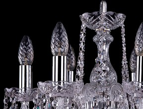 Подвесная люстра Bohemia Ivele Crystal 1402 металл арт. 1402/6/141/Ni