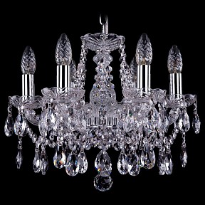 Подвесная люстра Bohemia Ivele Crystal 1413 металл арт. 1413/6/141/Ni