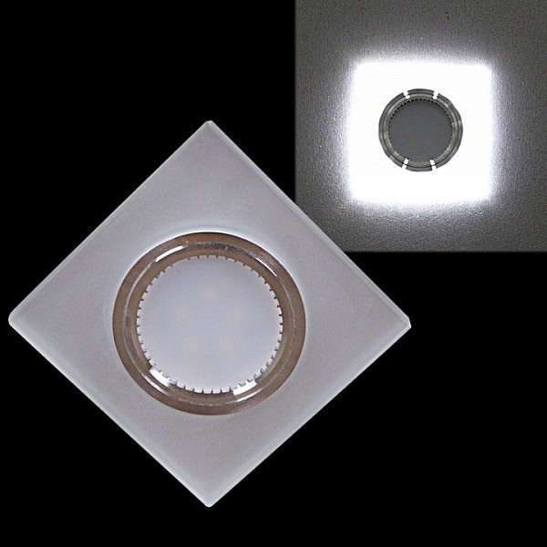 Встраиваемый светильник Reluce 55031 белый арт. 55031-9.0-001MN MR16+LED3W WT