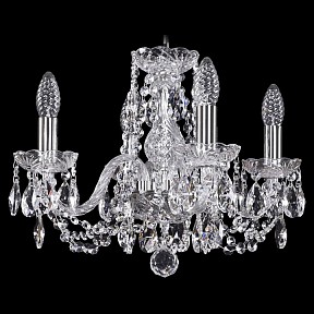 Подвесная люстра Bohemia Ivele Crystal 1402 металл арт. 1402/4/141/Ni
