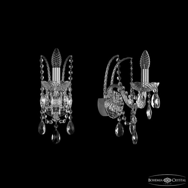 Бра Bohemia Ivele Crystal 1411 никель арт. 1411B/1/141 Ni