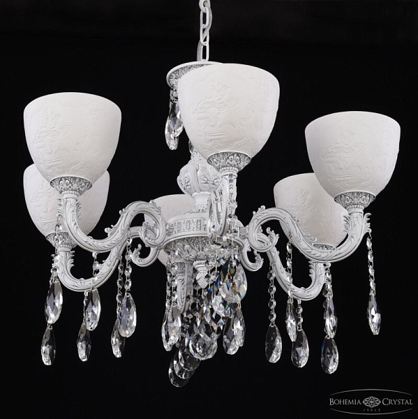 Подвесная люстра Bohemia Ivele Crystal AL7901 белый арт. AL79101/6/175 A WMN P1 U Pair