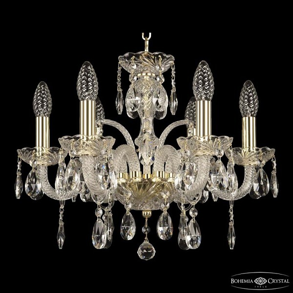 Подвесная люстра Bohemia Ivele Crystal 118 золото арт. 118/6/141 G