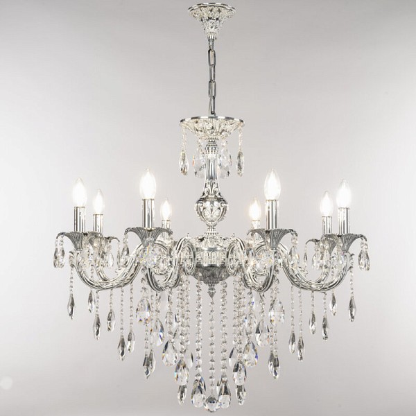 Подвесная люстра Bohemia Ivele Crystal AL7901 никель арт. AL79101/8/250 B NW