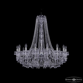 Подвесная люстра Bohemia Ivele Crystal 1410 никель арт. 1410/16/360/h-95 Ni V0300