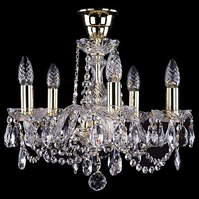 Подвесная люстра Bohemia Ivele Crystal 1402 золото арт. 1402/5/141/G/Tube