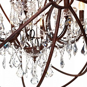 Подвесная люстра Loft it Foucaults Orb Crystal коричневый арт. LOFT1897/8