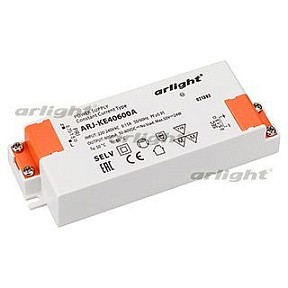 Блок питания Arlight  белый арт. ARJ-KE40600A (24W, 600mA, PFC)