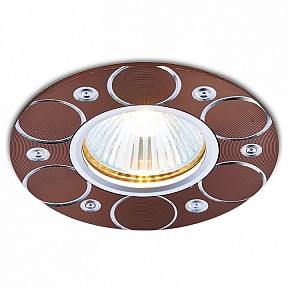 Встраиваемый светильник Ambrella Light Alum 4 коричневый арт. A808 AL/BR