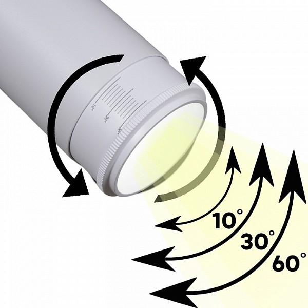Светильник на штанге Reluce  белый арт. 06650-9.3-LED10/20/30W CCT WT