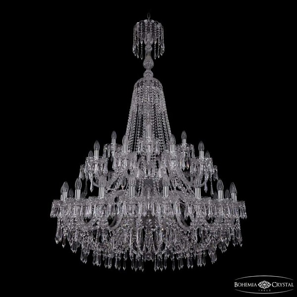 Подвесная люстра Bohemia Ivele Crystal 1403 никель арт. 1403/20+10+5/400/XL-164/2d Ni