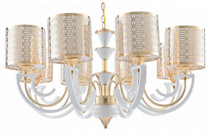 Подвесная люстра Arte Milano Florentia-8857 белый арт. 308857/8 Wh/Gd
