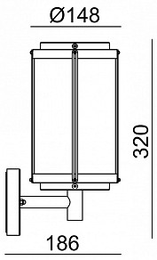 Светильник на штанге Escada 30003 серый арт. 30003W/03