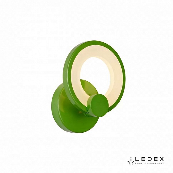Бра iLedex Ring зеленый арт. A001/1 Green