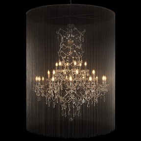 Подвесная люстра Loft it Vaille Crystal графитовый арт. 10450/1200